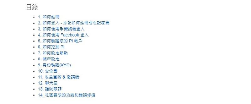 Pi Network Wiki页面